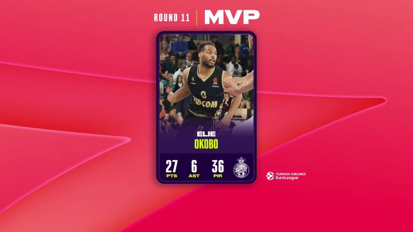 Elie Okobo (Monaco) MVP de la 11e journée d'Euroleague