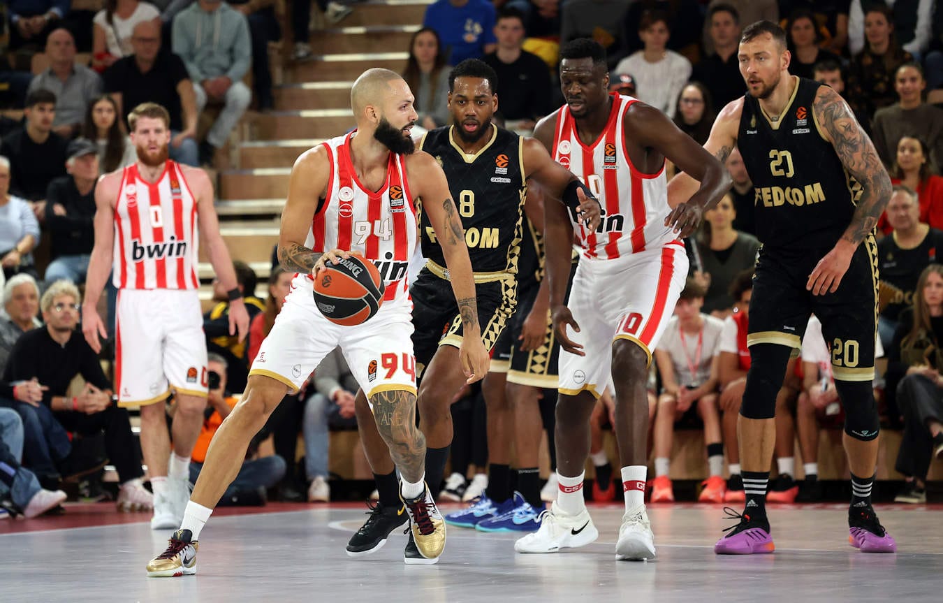 Euroleague : première défaite de l’ère Spanoulis à Monaco contre l’Olympiakos