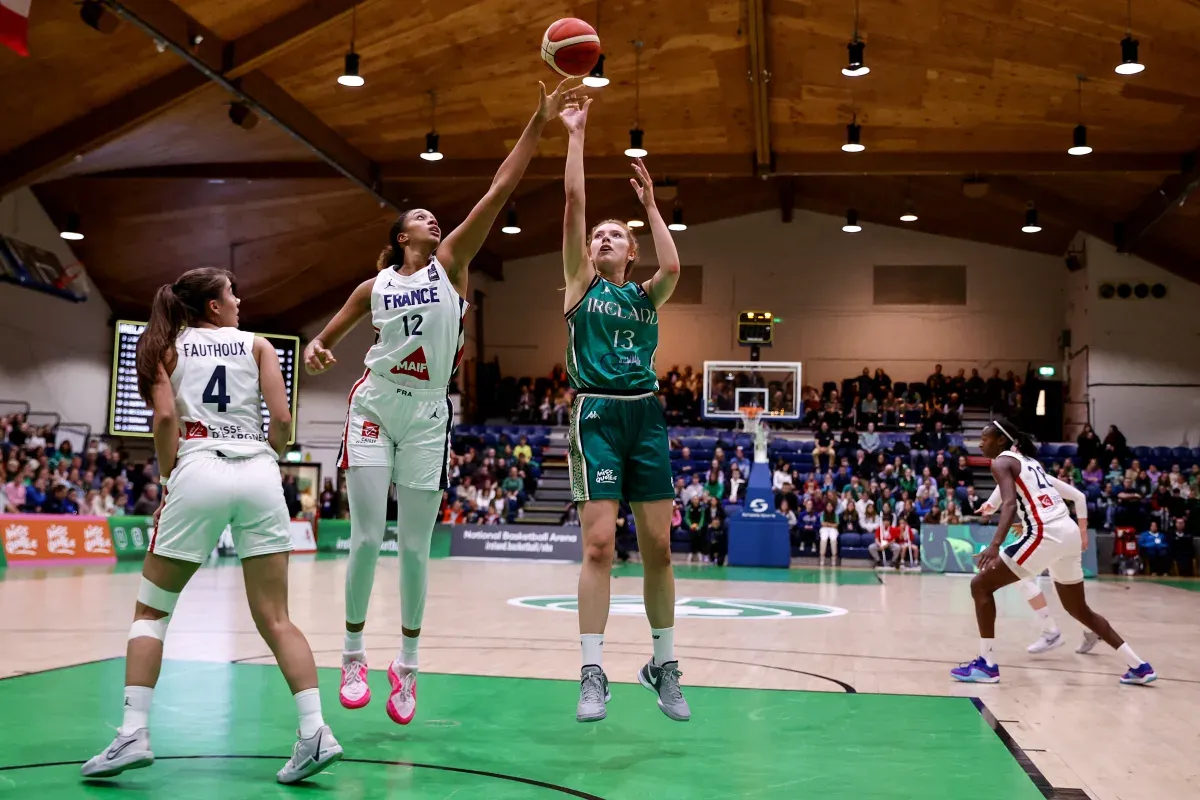 Les 12 Irlandaises face à la France lors des qualifications à l'EuroBasket