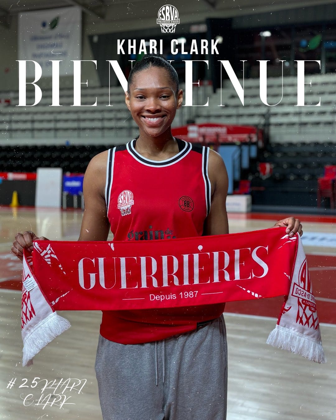 L'Américaine Khari Clark renforce Villeneuve d'Ascq