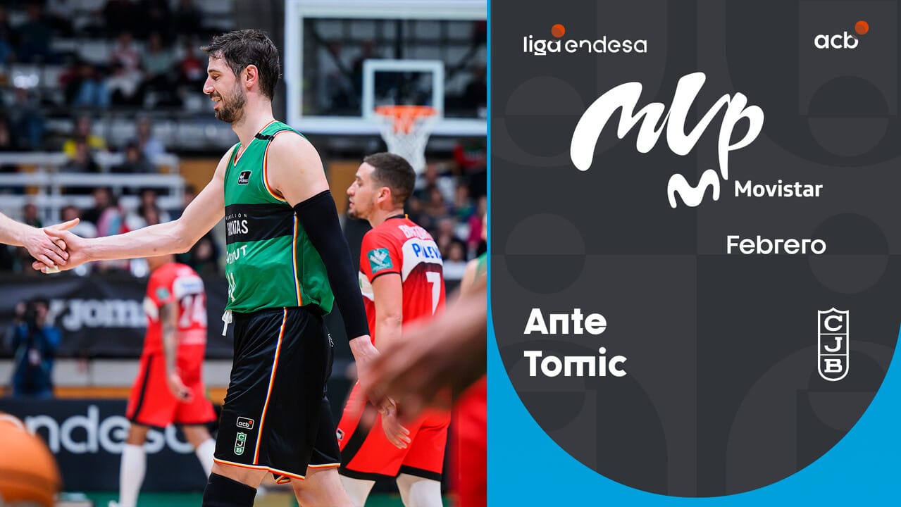 Espagne : A 38 ans, le Croate Ante Tomic est élu MVP du mois de février